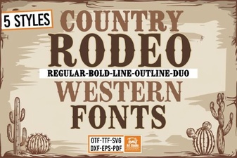 Craft Bold Designs with the Rodeo Bundle Font