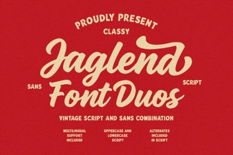 Jaglend Duo Font for Creative Web Design