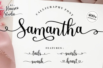 Samantha Calligraphy Fonts for Elegant Designs